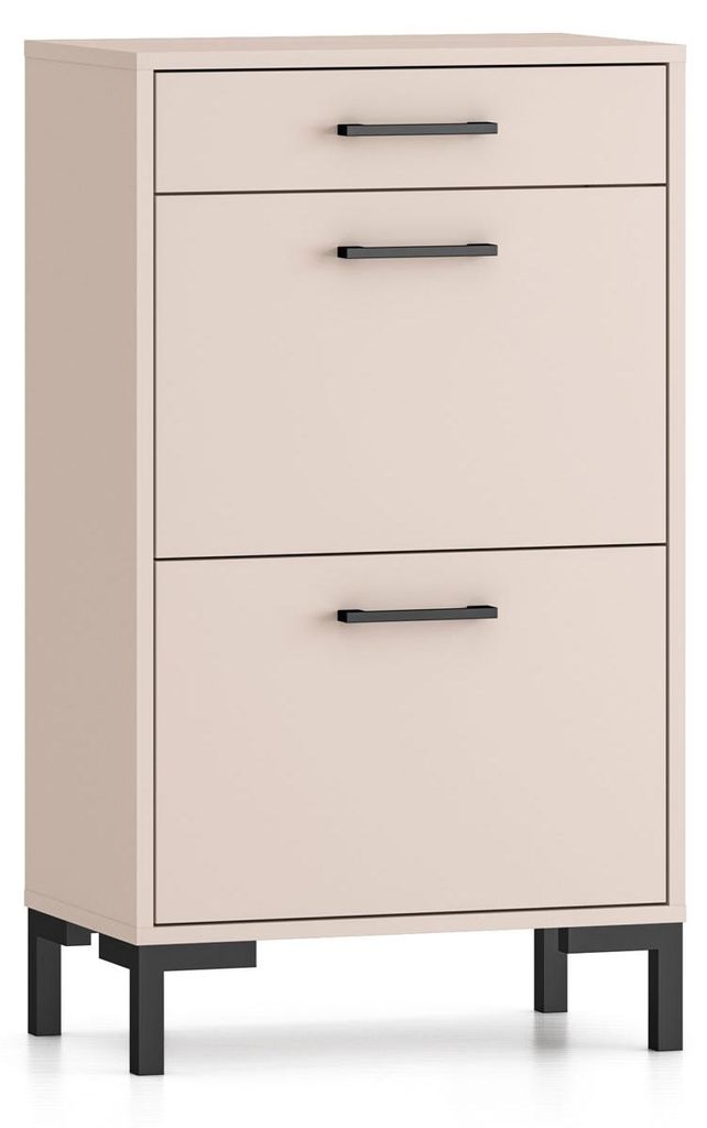 Schuhschrank Oiven Schuhkommode 55x34x94cm Cashmere mit Produktbild 