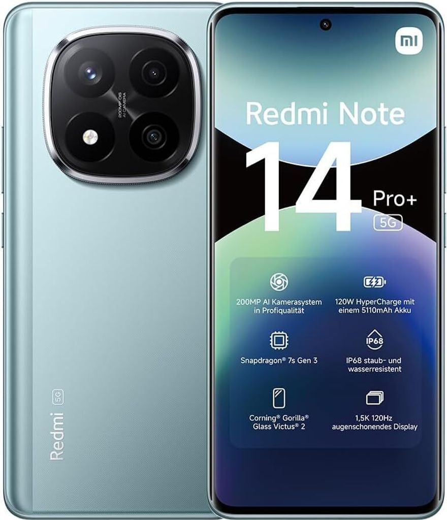 Xiaomi Redmi Note 14 Pro+ 5G Smartfon 12/512GB Niebieski Zdjęcie produktu 
