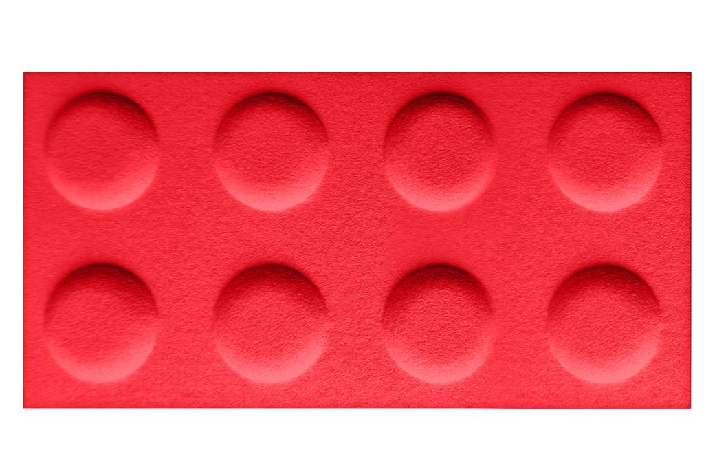FOLTE 3D Wandpaneele 60x30 cm Filz - Blöcke, Kinderzimmer, Produktbild 
