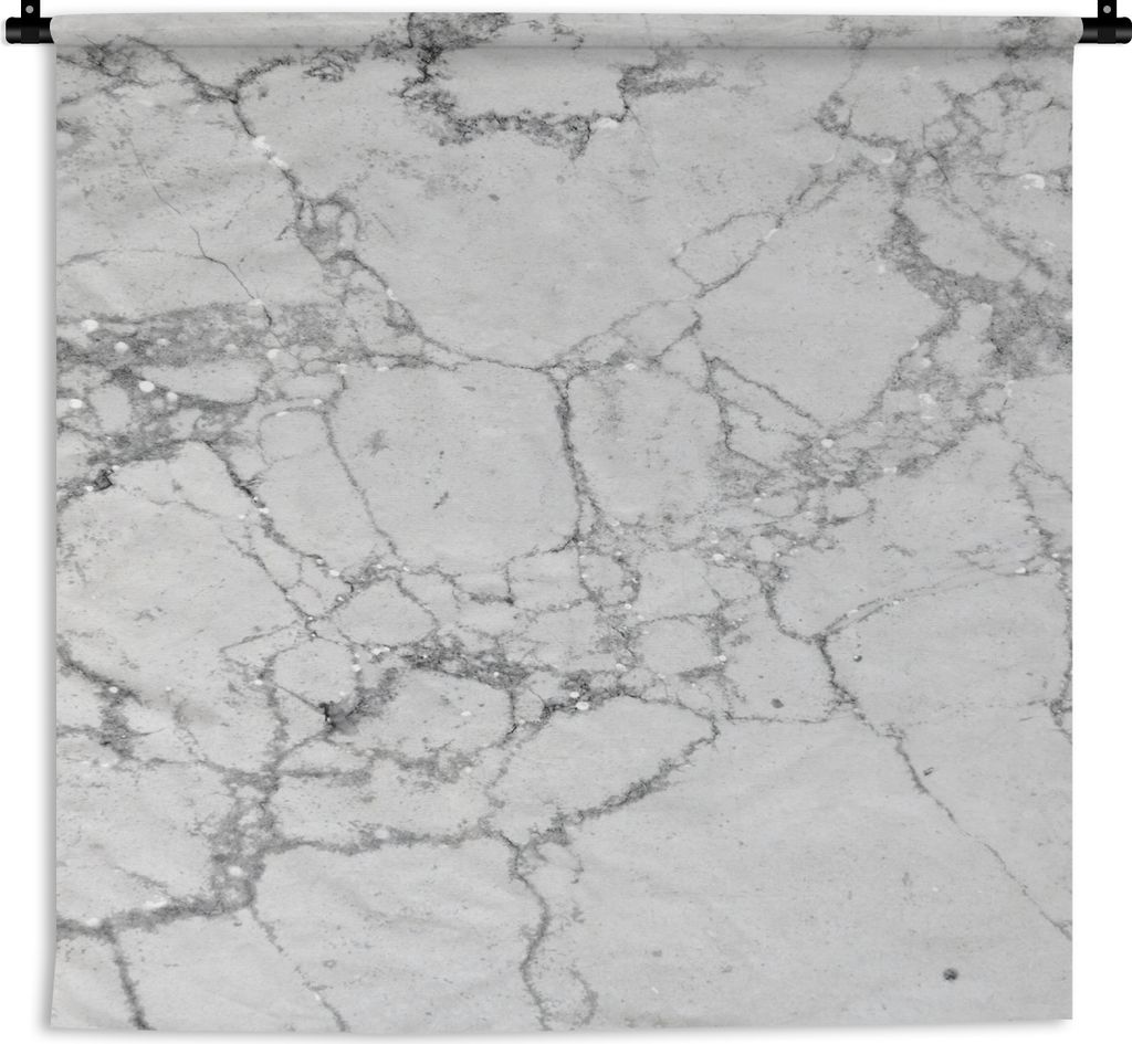 MuchoWow Wandteppich Wandbehang Marmor - Muster - Grau 150x150 cm Tapisserie Dekoration Wandtuch - Wohnaccessoires - Modernes
