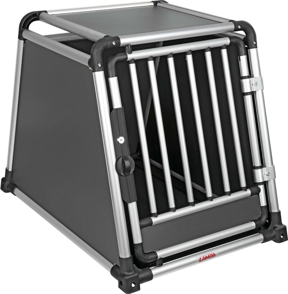 Hochwertiger Tiertransporter aus Aluminiumlegierung, speziell für den Transport von Tieren im Auto - Type 7 - 60 x 85 x H 86 cm