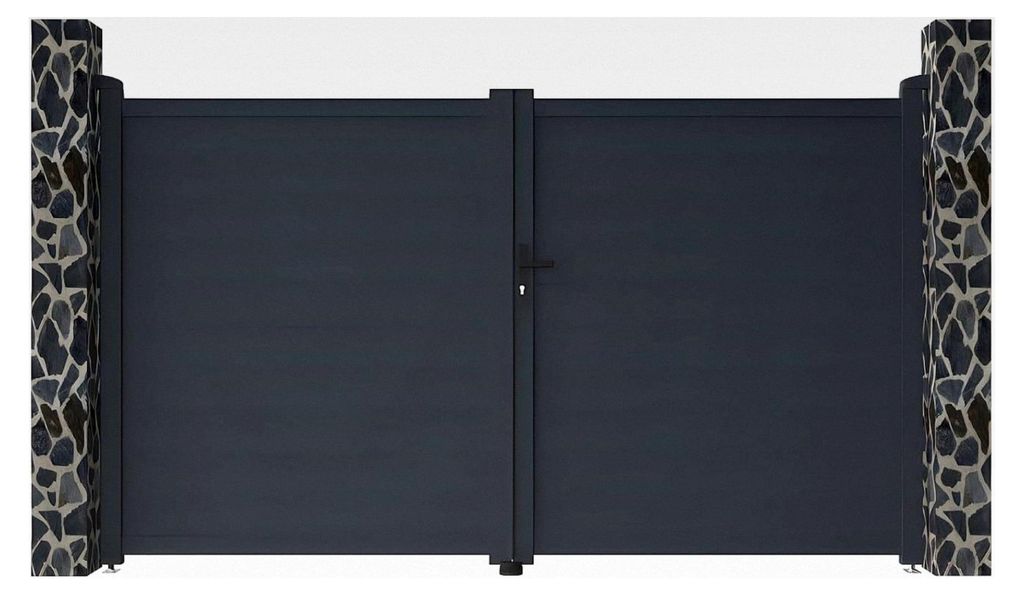Metalltor Nazario, komplett, 300 x 173 cm, Anthrazit