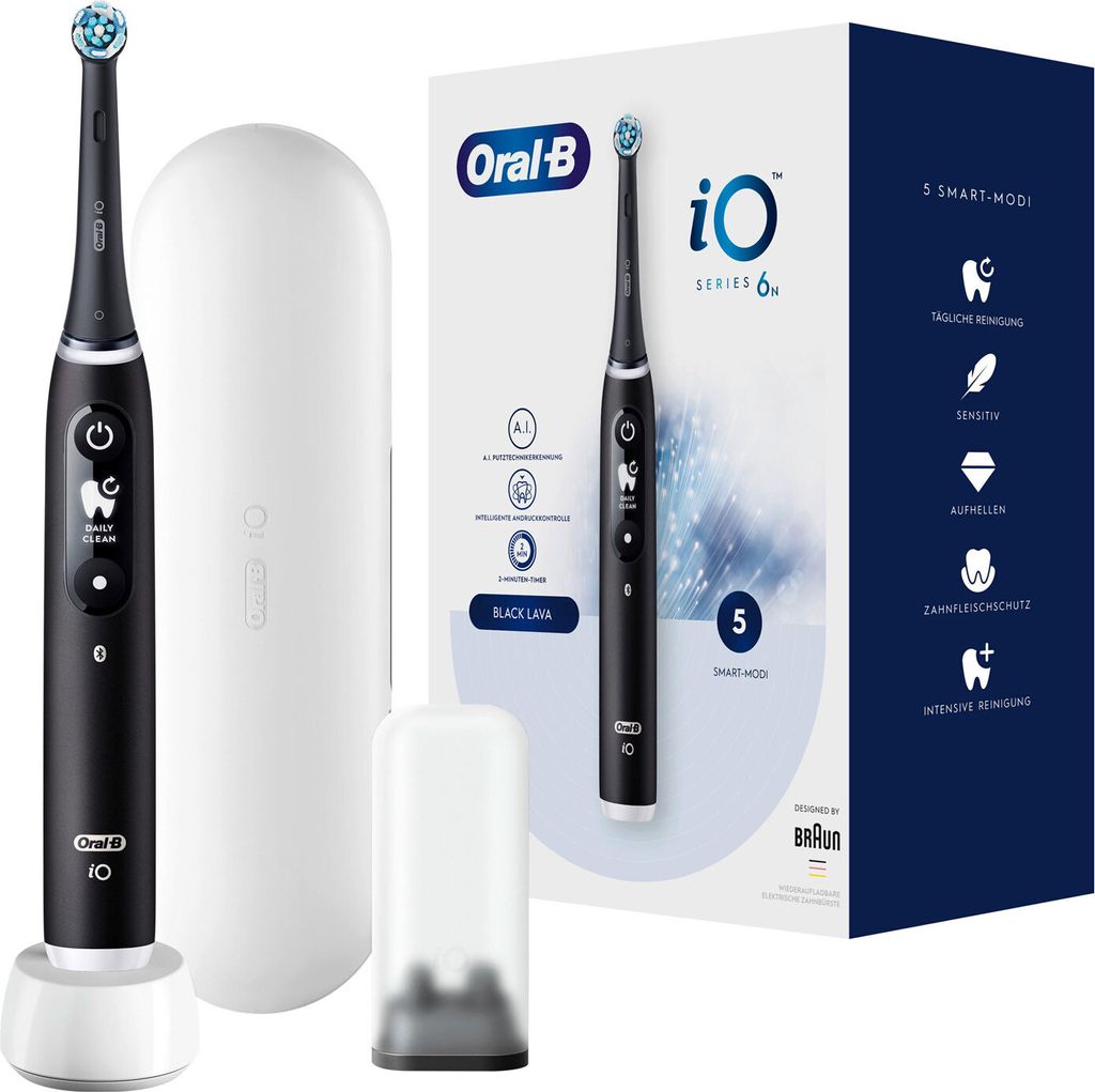Oral-B iO Series 6 + etui podróżne czarna lawa Zdjęcie produktu 