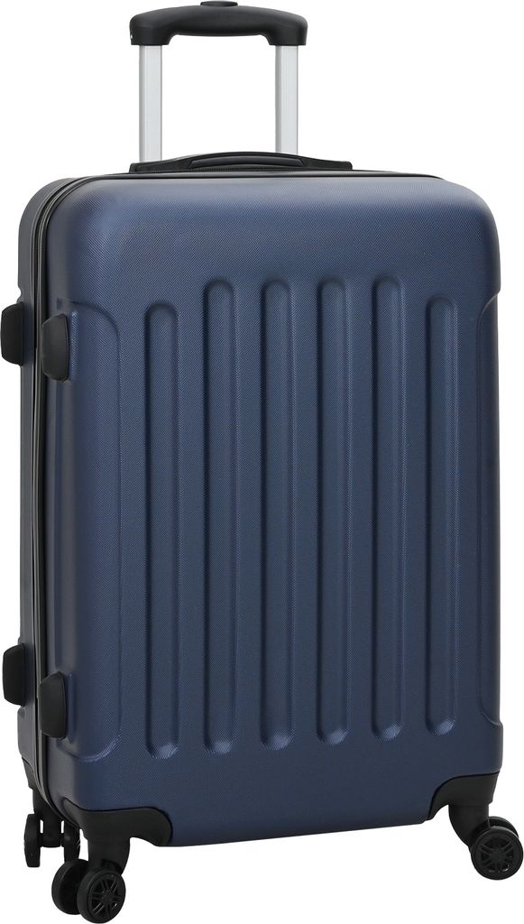 2025 Moderne Koffer Set 3 Teile Hartschale Dunkelblau 20” 24” 28” ABS - Kofferraumtaschen Hommie31735