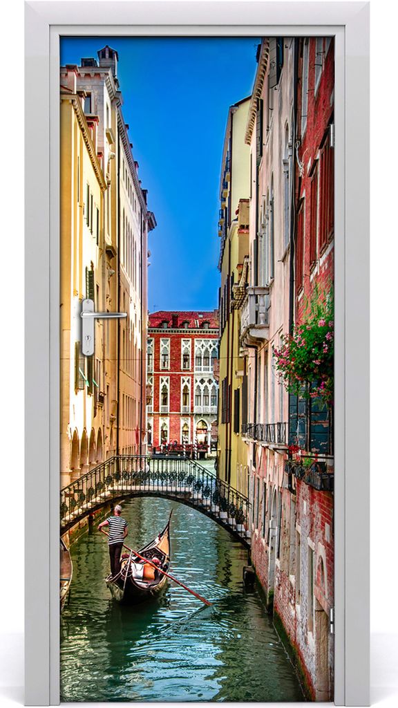 Tulup Türaufkleber 85x205 cm Dekorative Aufkleber Selbstklebend Wasserdichte Tapete Abnehmbar Schlafzimmer Wohnzimmer Wohnkultur - Venedig Italien