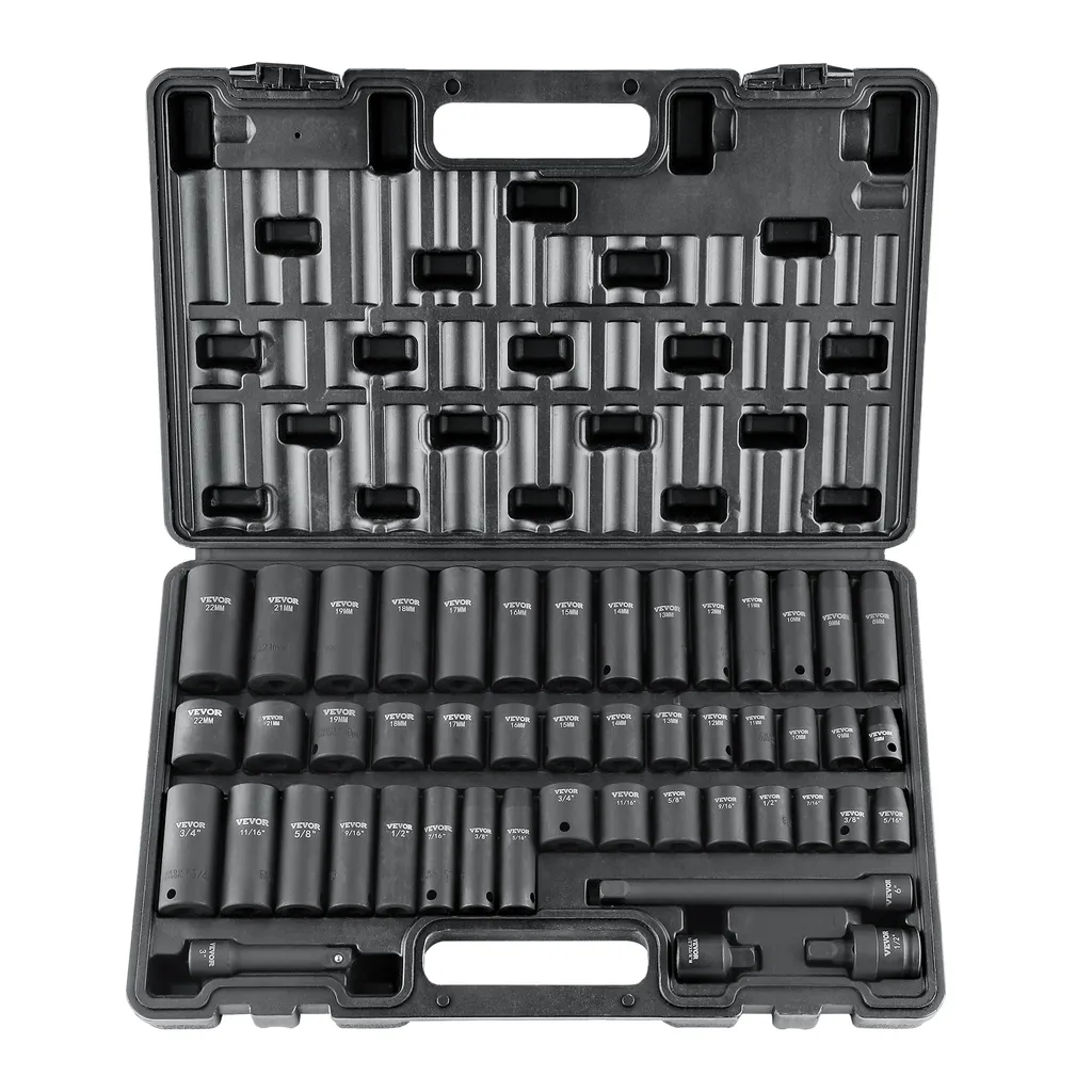 Set Bussole VEVOR 8-22mm Acciaio CR-V 48 Pezzi - Uso Professionale