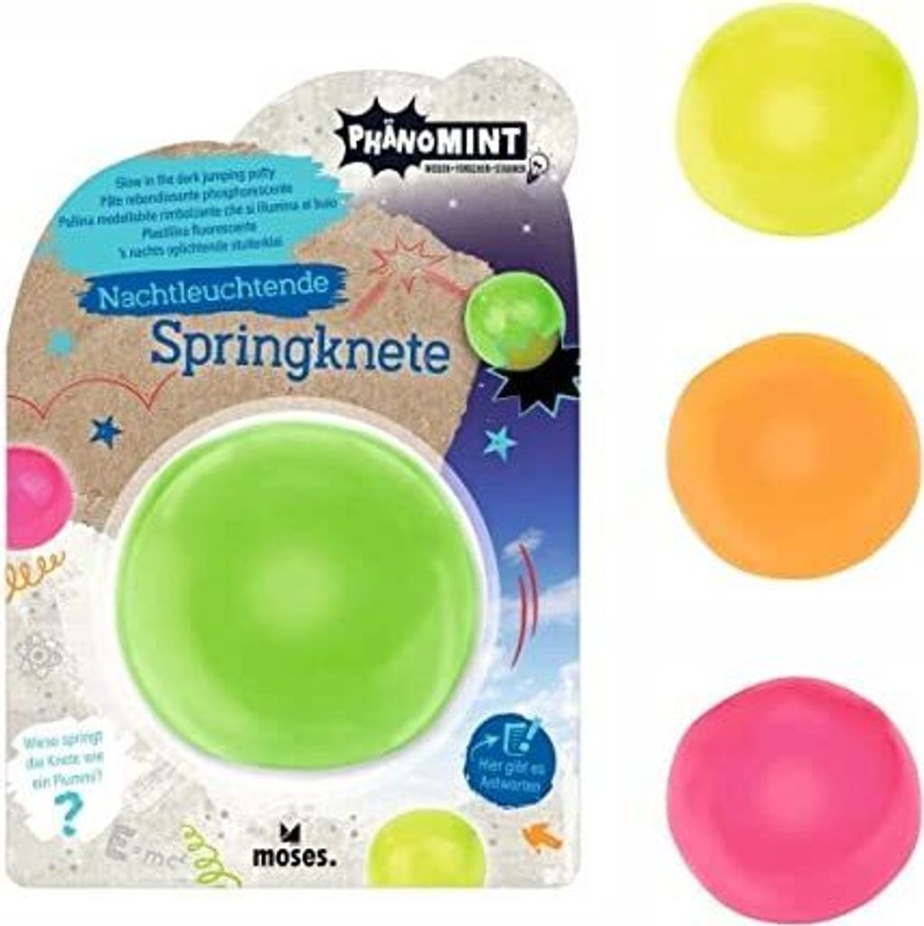 PhänoMINT Nachtleuchtende Springknete Produktbild 