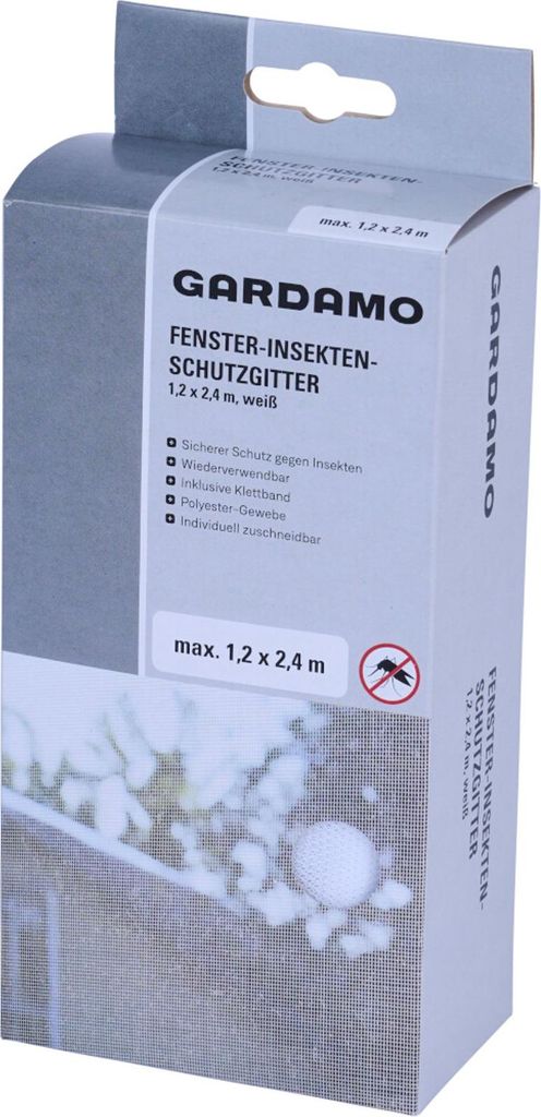 Moustiquaire 1,2 m x 2,4 m blanc pour fenêtre avec bande Image du produit 