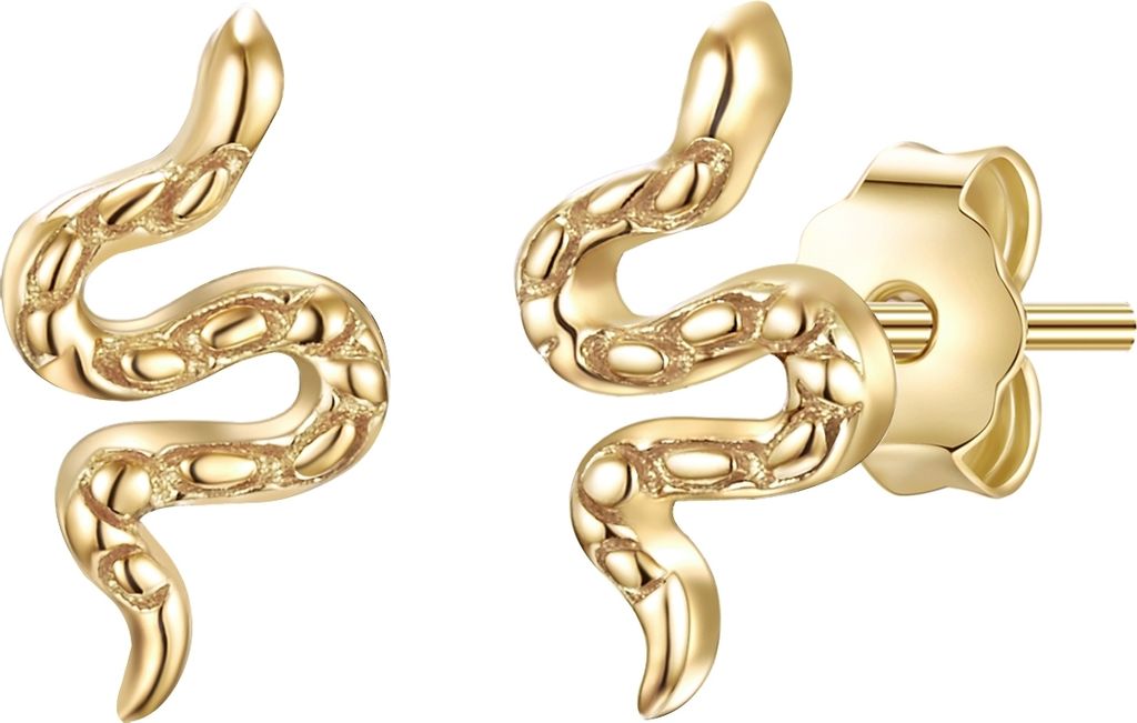 Glanzstücke München Ohrstecker Schlange Sterling Silber Produktbild 