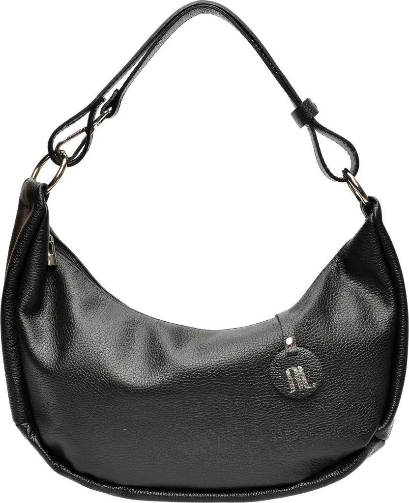 Petit Sac Bandoulière Femme Noir en Cuir Anna Luchini Modèle AL 116