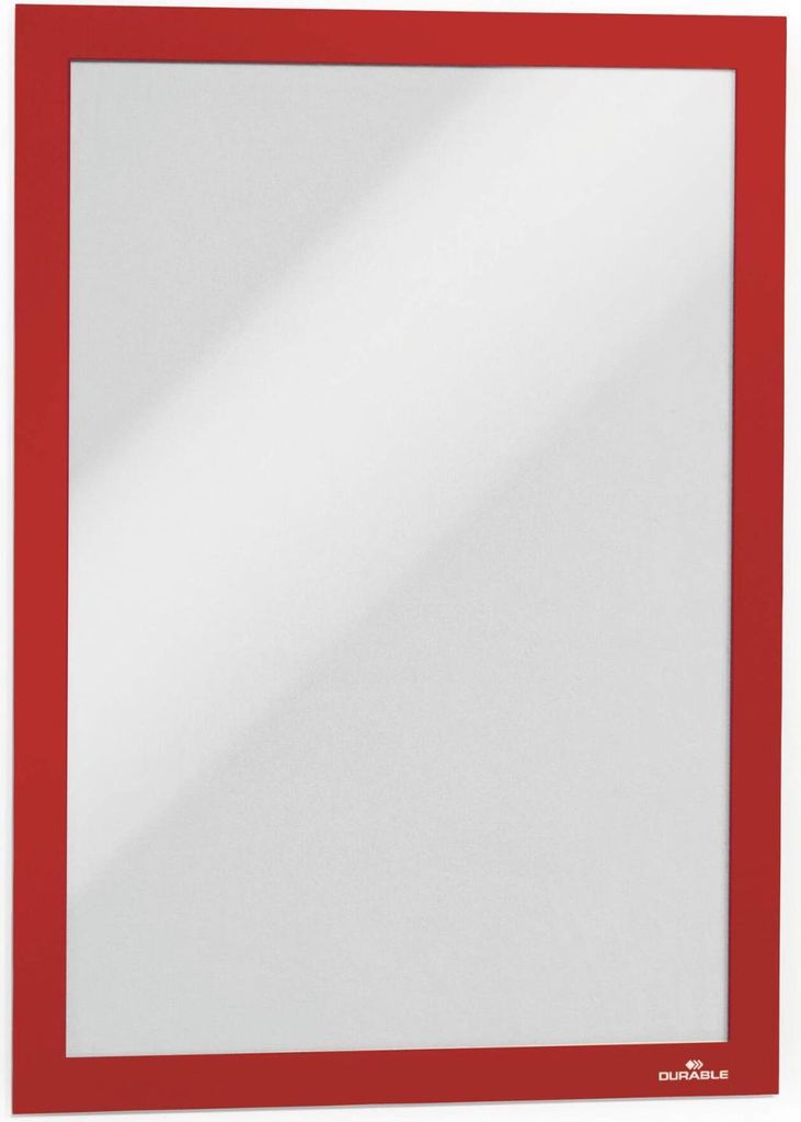 DURABLE Magnetrahmen Duraframe A4 Großpck 10er Btl rot