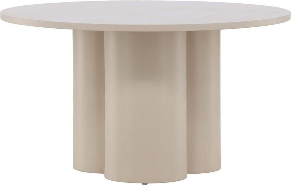 Olivia salontafel Ø80cm beige. Productafbeelding 