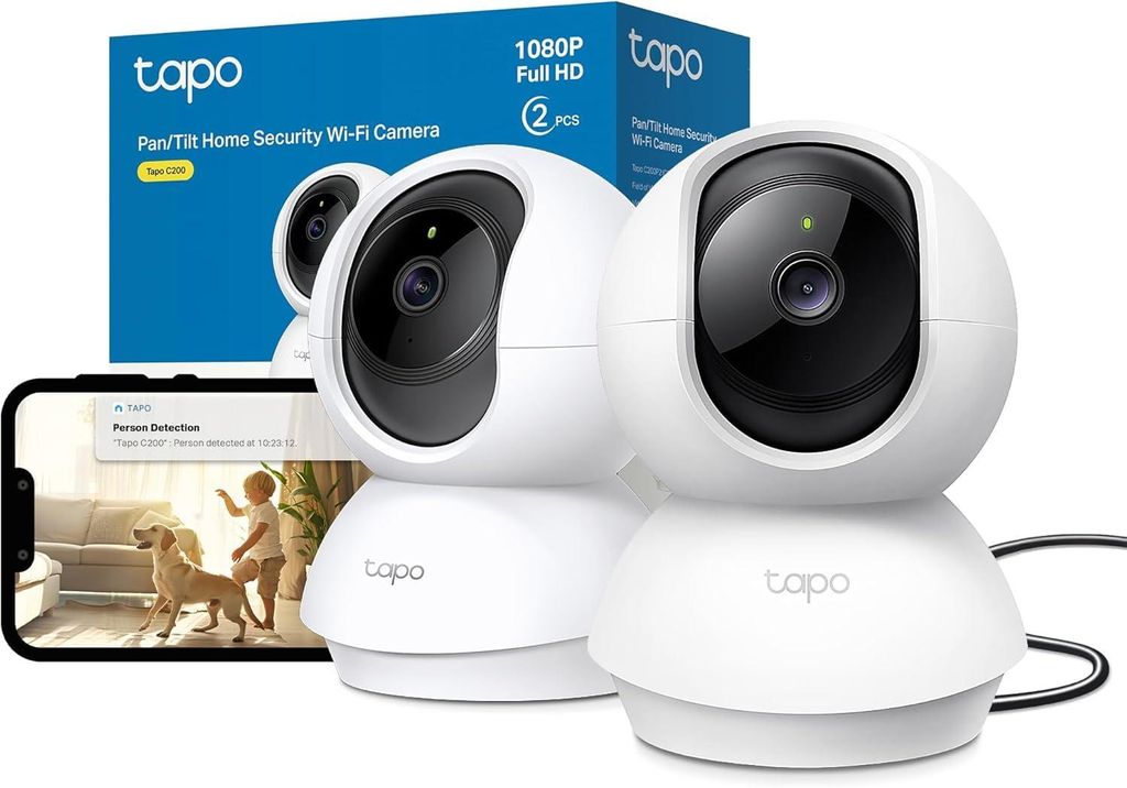 TP-Link Tapo C200P2, IP-Sicherheitskamera, Drinnen, Produktbild 