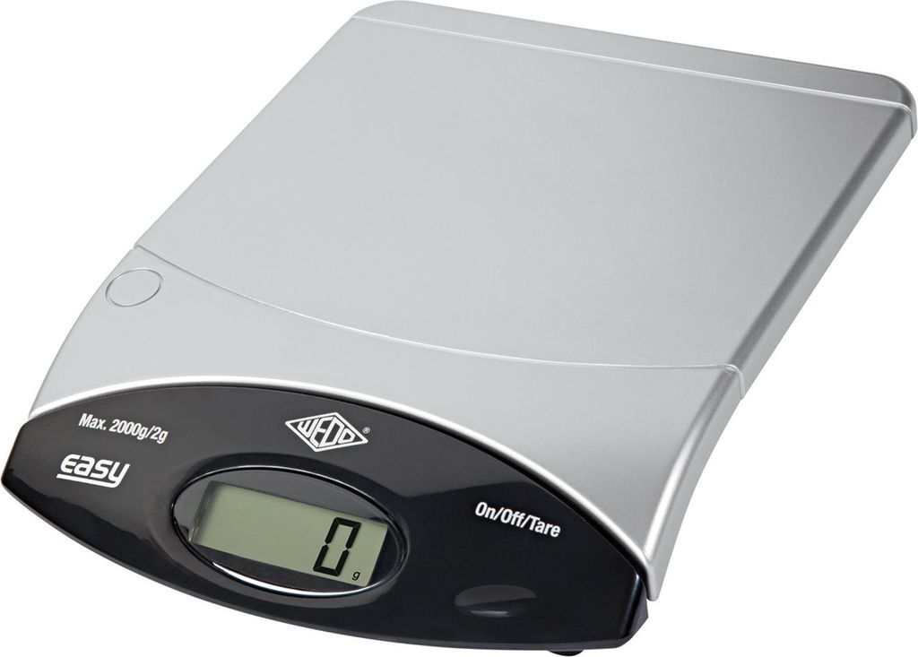 WEDO Briefwaage Easy 482200 Batterie 2kg schwarz/silber