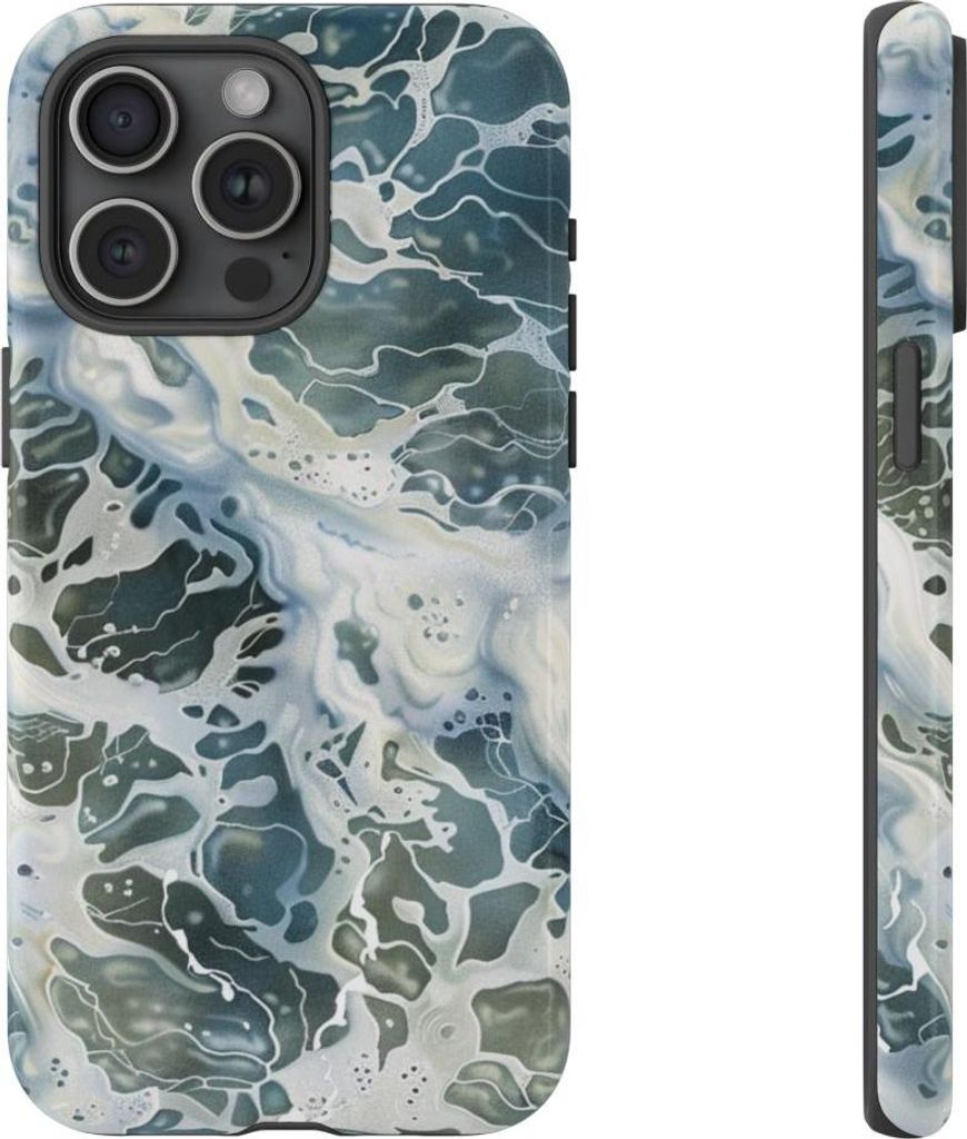 Sprudelnde Wasseroberfläche – Hülle Kompatibel mit iPhone 15 Pro Max