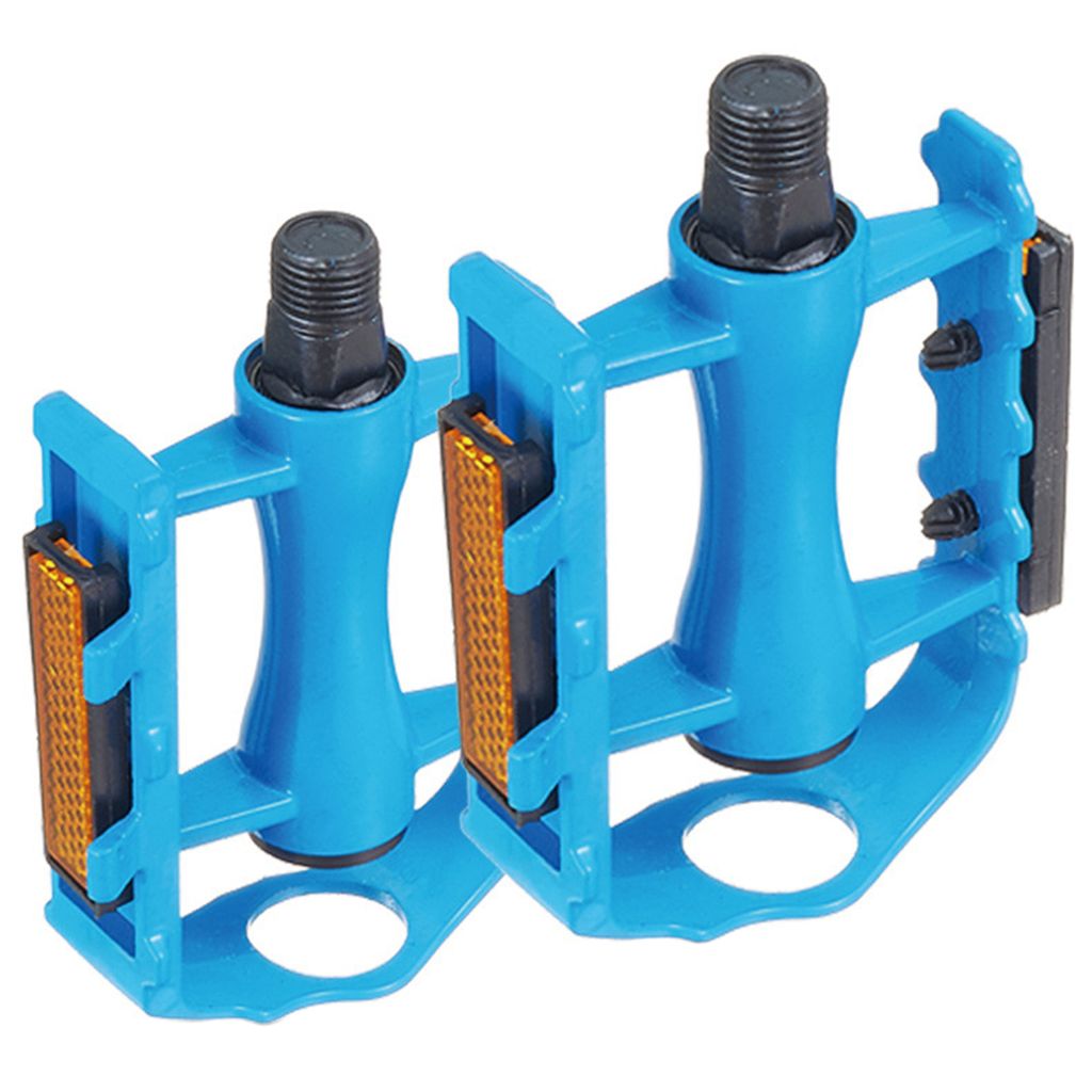 1 paar Fahrrad Pedal Reflektor Design Starke Schock Widerstand Teile Rutschfeste Fahrrad Plattform Pedal für Radfahren-Blau