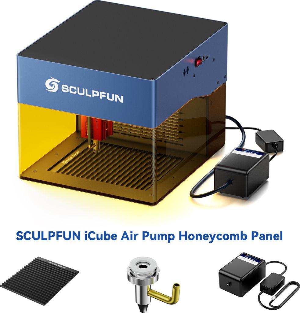 SCULPFUN iCube Pro 5W Graviermaschine mit Lightburn Produktbild 14