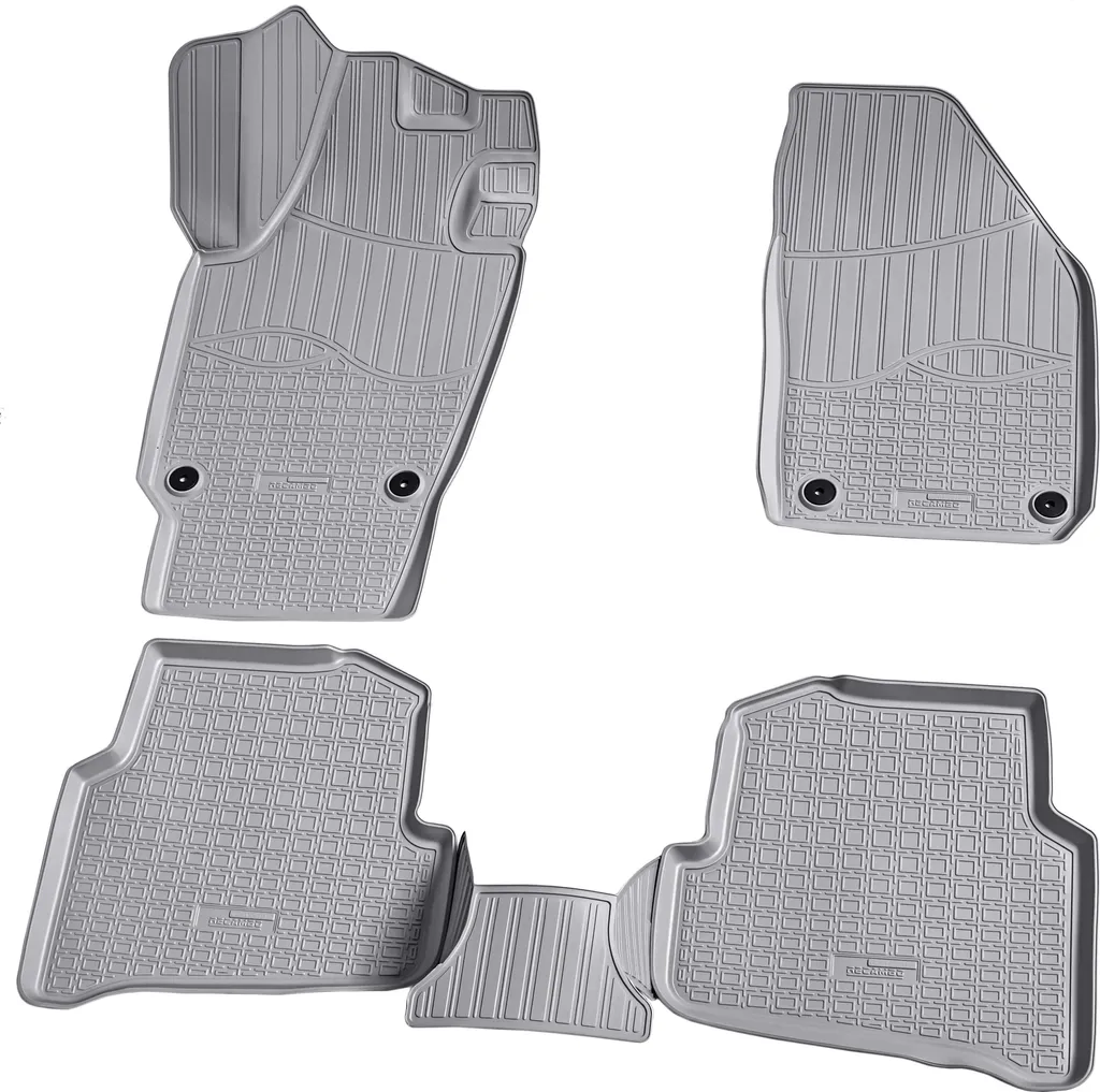 Protezione Premium: Tappetini 3D Gomma per Skoda Fabia NJ Grigio