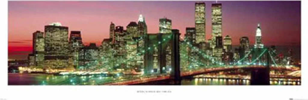 Richard Berenholtz Manhattan Night Print 61x91.5cm - Alta Definizione