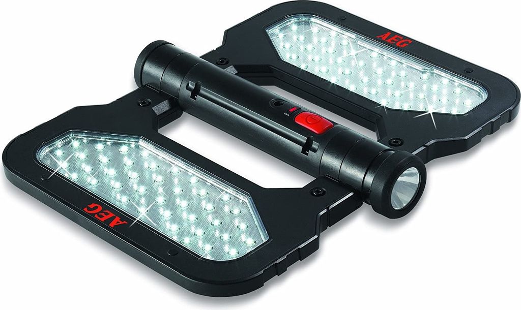 AEG FL 80, Magnetische Befestigung Taschenlampe, Schwarz, LED, 81 Lampen, Lithium-Ion (Li-Ion), 1 Stück(e)