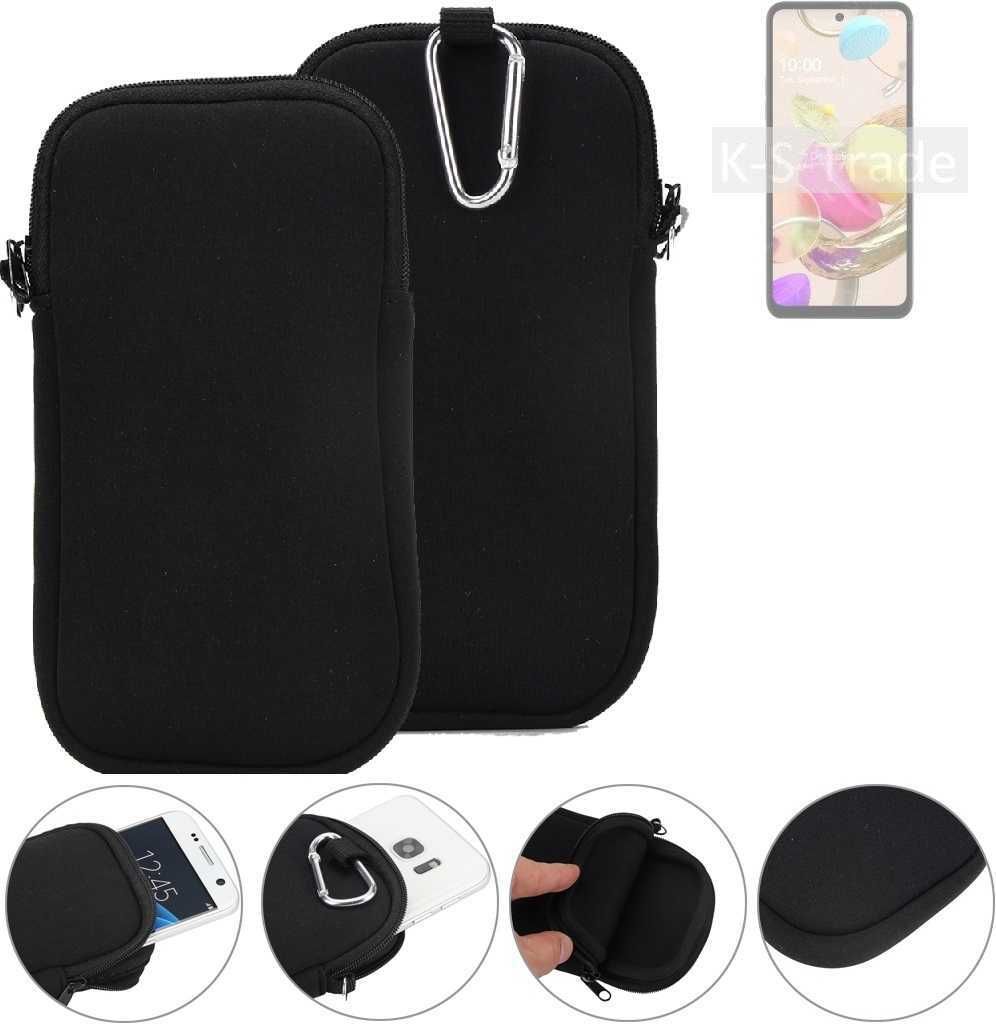 K-S-Trade Neopren-Hülle Handyhülle kompatibel mit LG Electronics K42 Schutzhülle Neoprenhülle Sleeve Schutz-Hülle Gürtel Tasche Case Holster