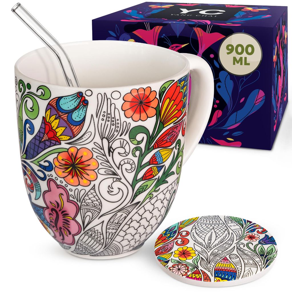 Yang Chai jumbo cup 900ml - šálka na čaj z kostného Obrázok produktu 