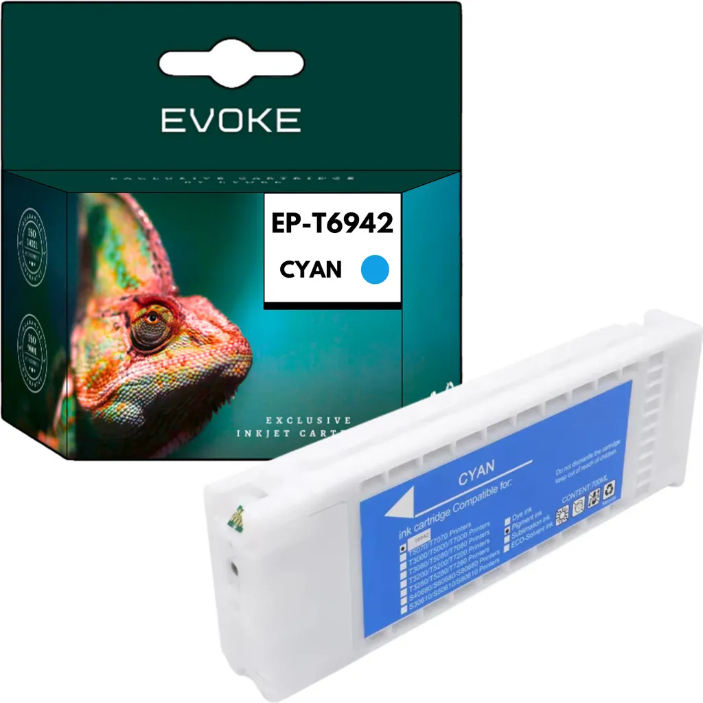 Cartuccia Epson T6942 C13T694200 Ciano 700ml Originale per Serie T