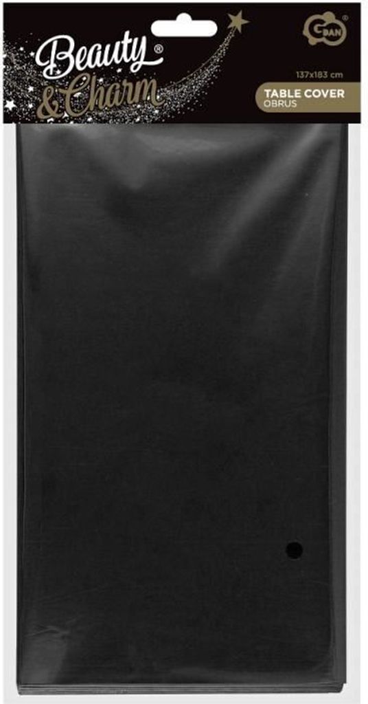 B&C Folientischdecke mattschwarz 137x183 cm Tischdecken