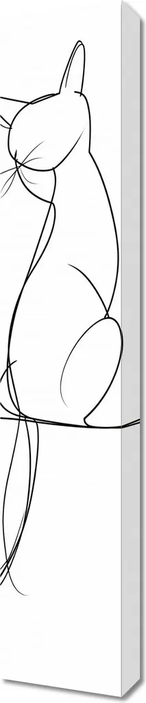 Quadro Moderno 20x100 cm Eleganza in una linea - Arredo Design Slim