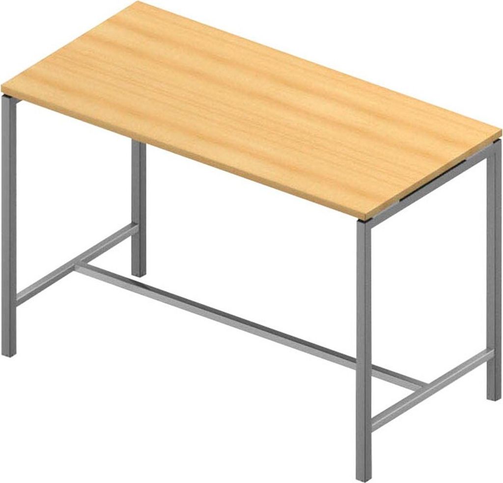 Quadrifoglio Stehtisch Creo buche rechteckig, 4-Fuß-Gestell alu, 160,0 x 80,0 x 107,0 cm