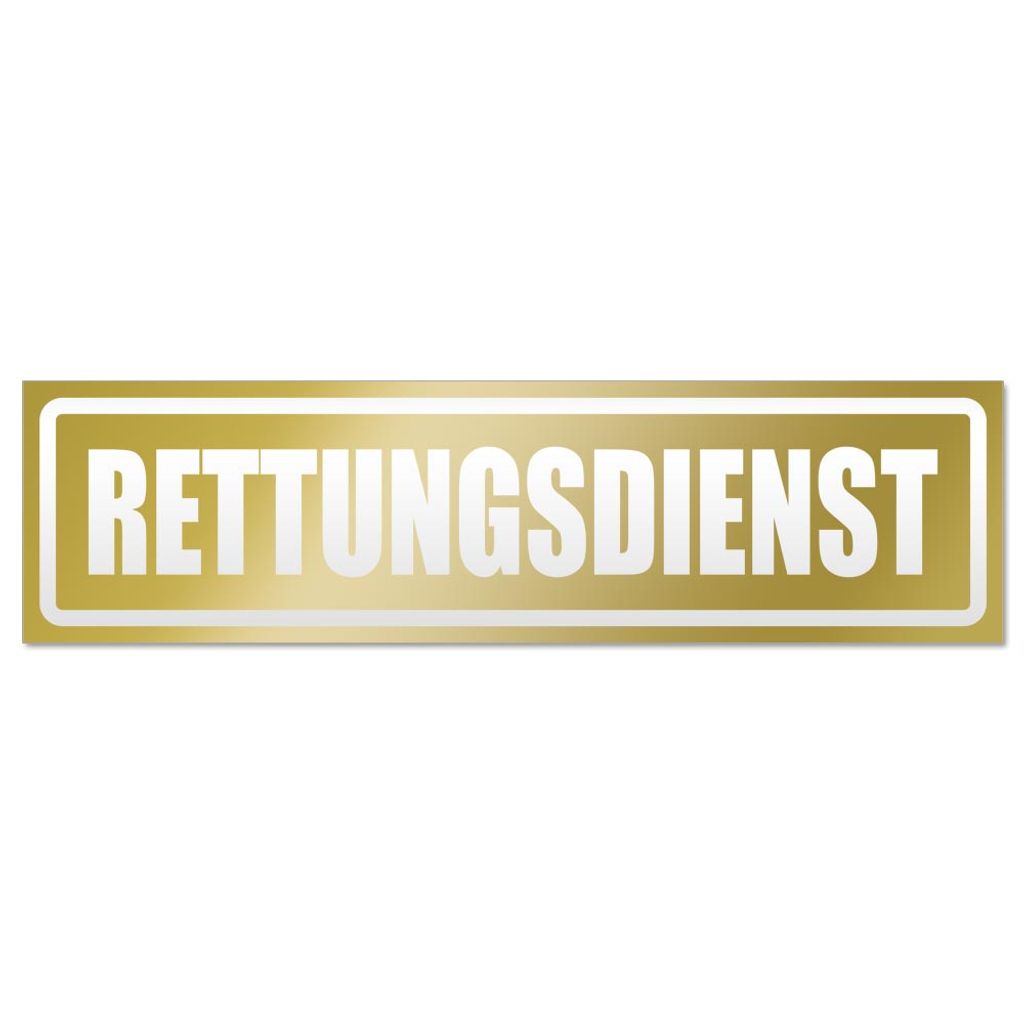 Rettungsdienst invertiert Magnetschild Schild magnetisch