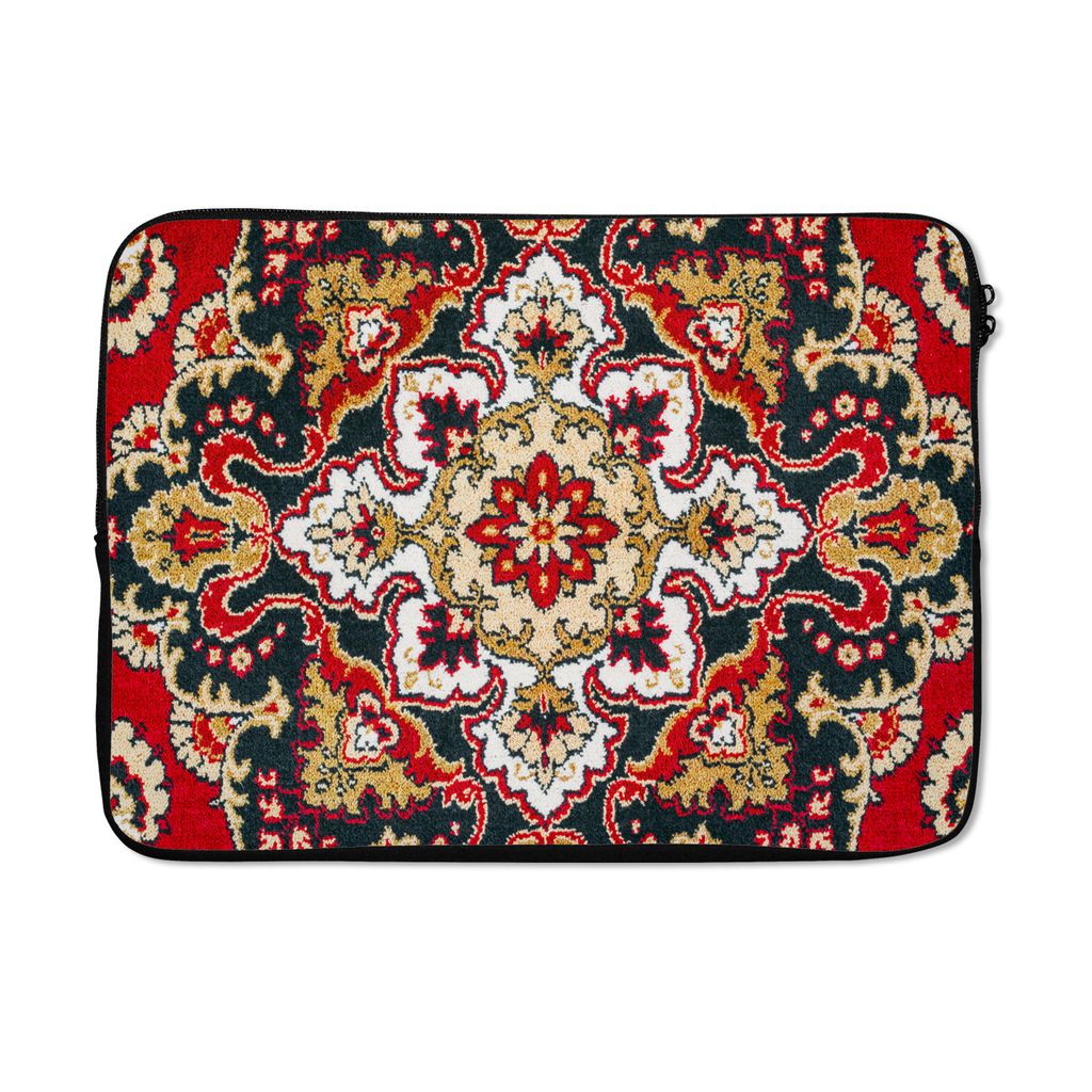 MuchoWow Laptop Hülle 13 Zoll Persischer Teppich - Mandala - Teppich Laptoptasche - Laptophülle - Sleeve - Rundumschutz
