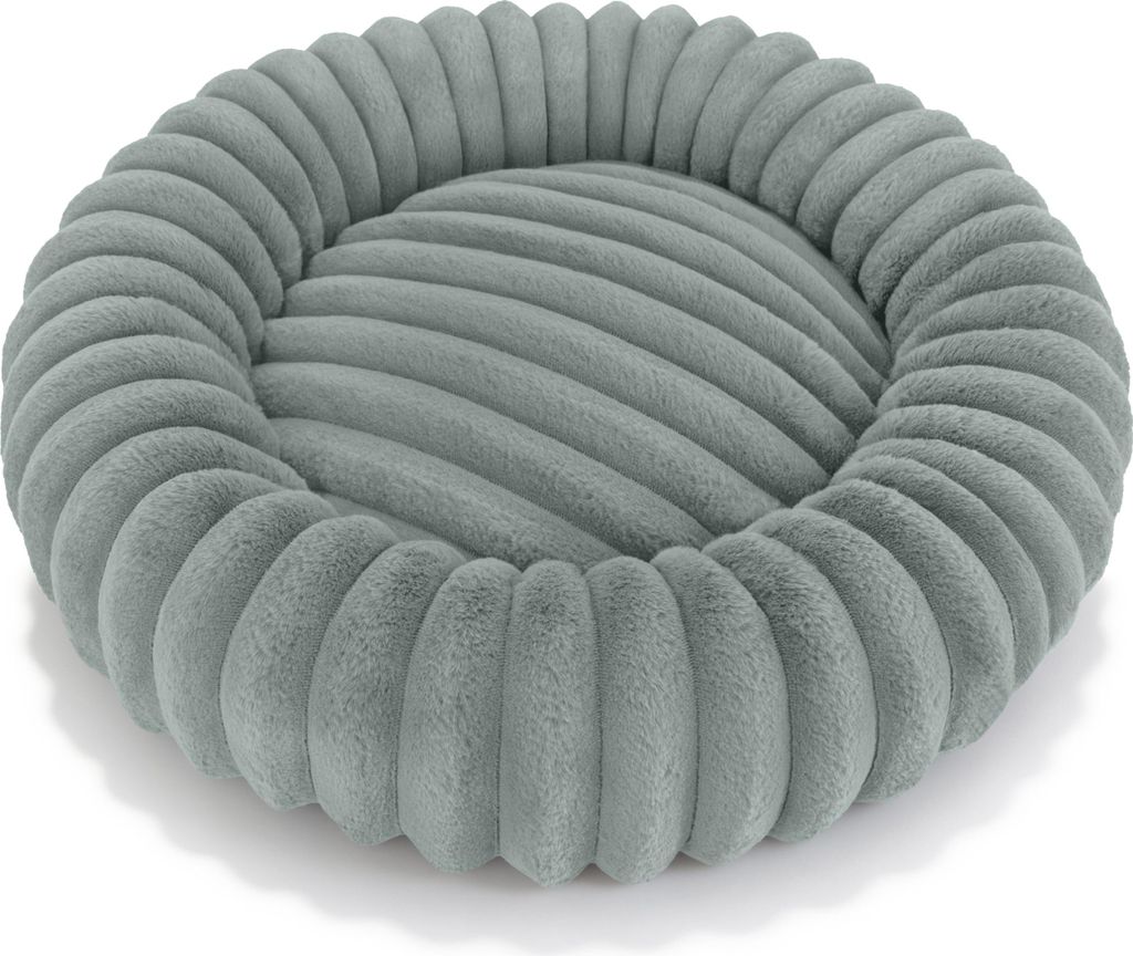 Domarex Rundes Hundebett Weich Waschbar Komfortabel Robust, Sage 60x60cm