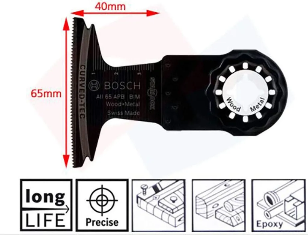 Bosch 2608664131 Starlock Set 5 Lame Multitool Professionale Taglio Legno Metallo - 31
