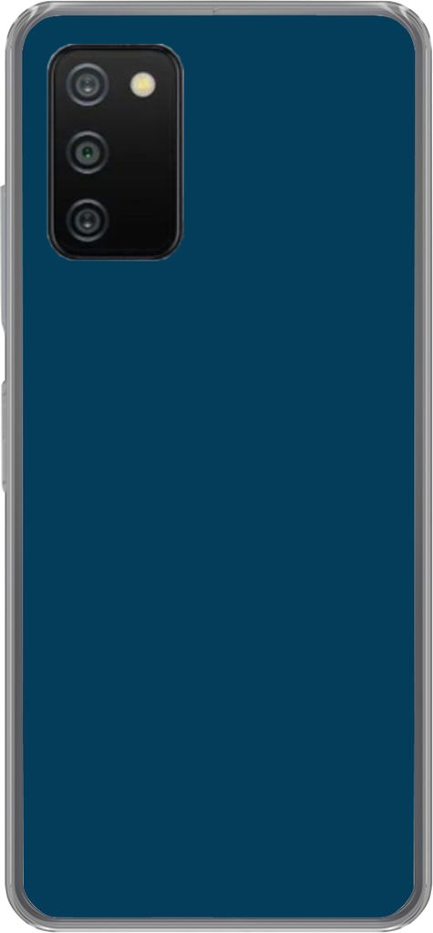MuchoWow Handyhülle Schutzhülle Hülle für Telefoonhoesje Samsung Galaxy A03s Indigo - Palette - Farben Silikon Softcase Handy Hülle - Schutz