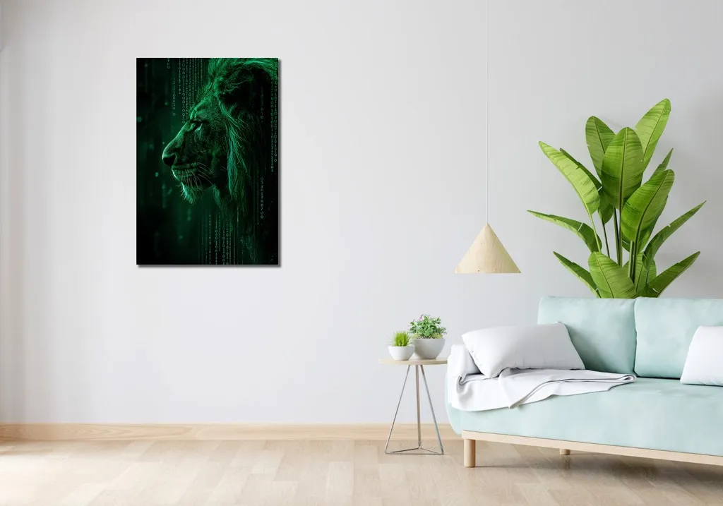 Affiche murale 60x90 cm Code de force pour masquer un mur blanc vide - 2