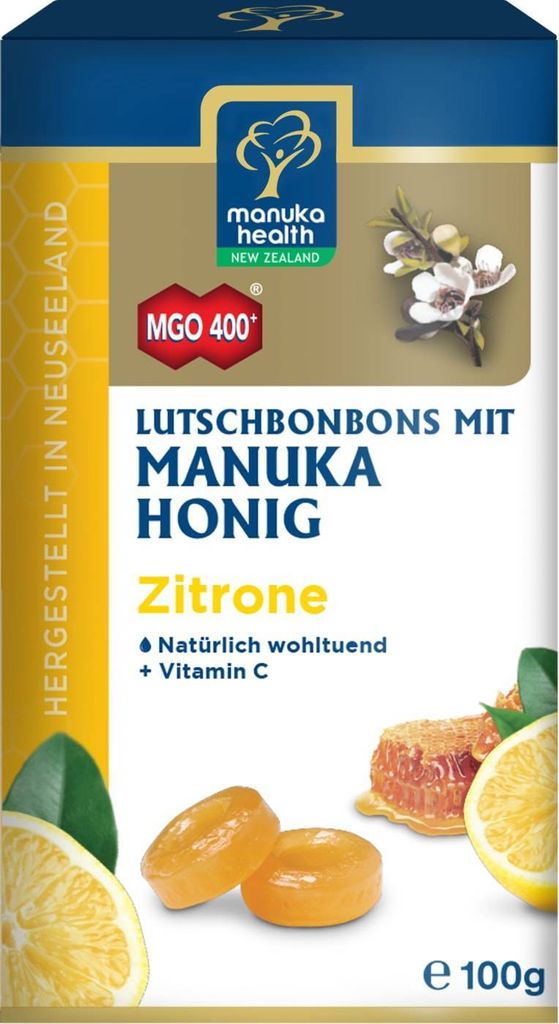 Manuka Health Mgo 400+ Lutschbonb.Zitrone 100 g