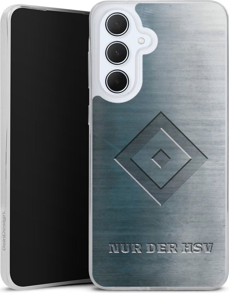DeinDesign Slim Hülle für Samsung Galaxy A36 5G Silikon Case Ultra Dünn Handyhülle HSV Hamburger SV Metallic Look