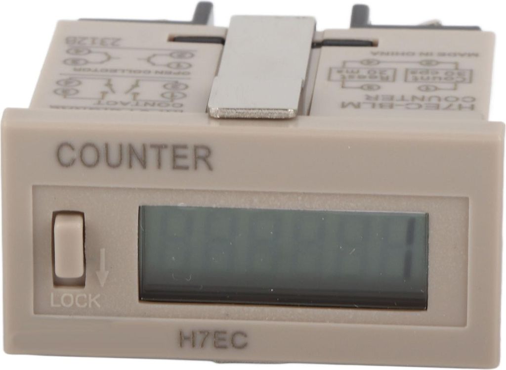 H7EC BLM Digitaler elektrischer Zähler ohne Spannungseingang mit 6-stelliger LCD-Anzeige