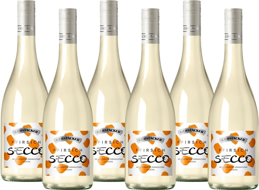 Gerstacker Pfirsich-Secco (6 x 0,75 l) Produktbild 