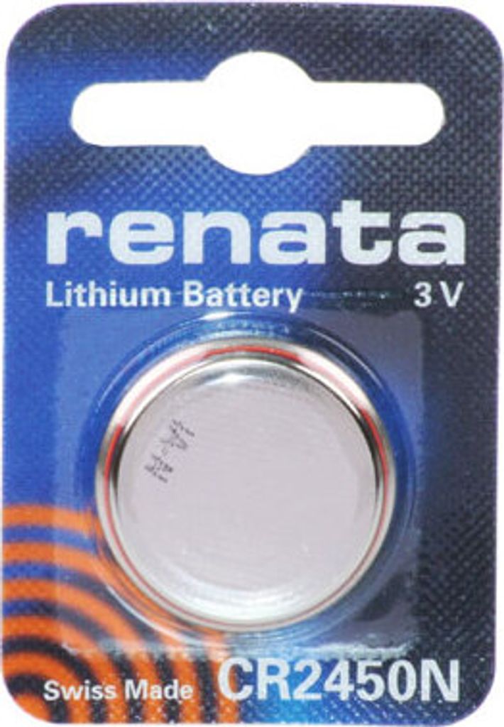 Renata CR2450N 3V Lithium Batterie Knopfzelle 1er Blister Produktbild 