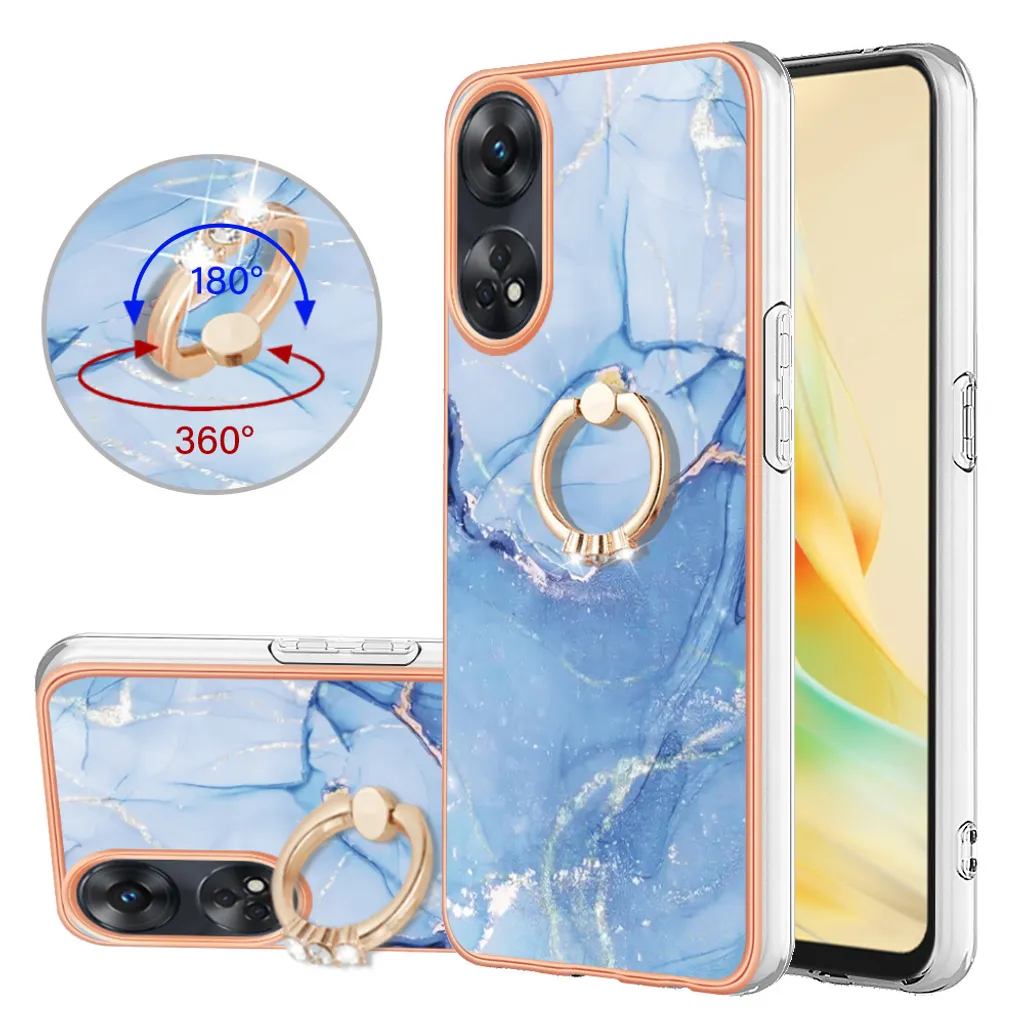 HAOYE Cover per OPPO Reno 8 Lite 5G (OPPO Reno8 Lite), Stile di Pittura a Colori Freschi Silicone Morbido Trasparente TPU Bumper Ultra Sottile Antiurto Custodia Case, fiori