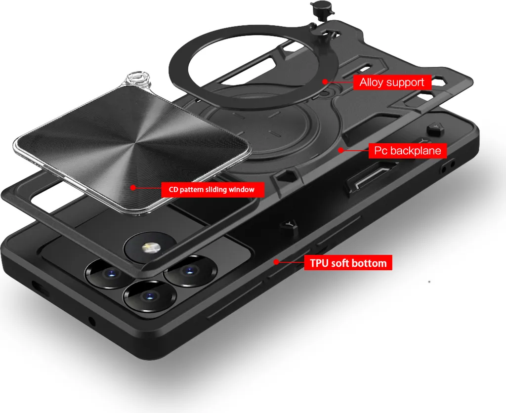 ZhuoFan telefono con supporto cinturino Cover per Xiaomi Poco X4 Pro 5G 6,67, Funzione Stand e Chiusura Magnetica Custodia Silicone TPU Morbido Antiurto Cases Protettiva,04