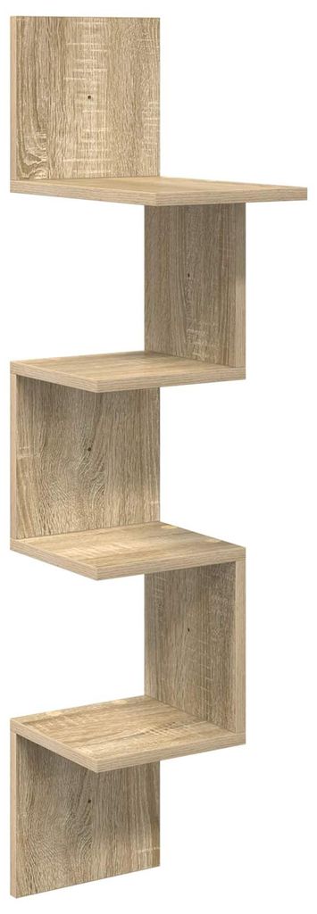 vidaXL Nástěnná police, barva Sonoma, rozměry 32 x 21 x 107 Obrázek produktu 