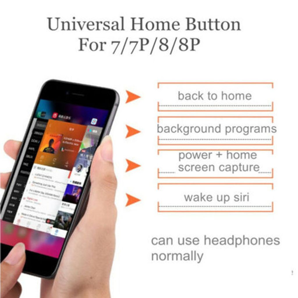 Bouton Home (Touch ID) De Remplacement Pour IPhone 7, 7+, 8, 8+ - Compatible Apple - Neuf