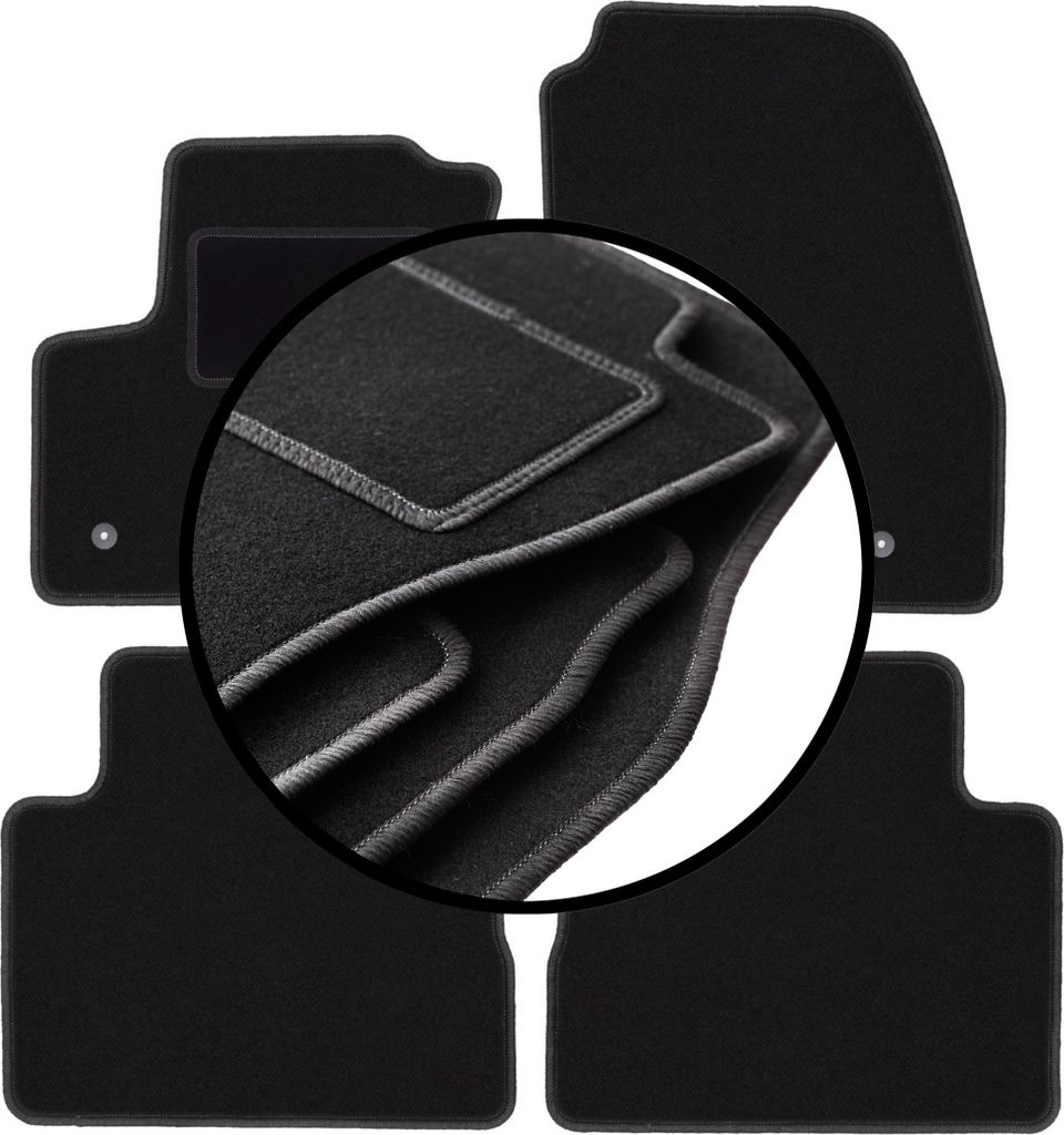 Komplettset Veloursmatten für: Ford C-MAX MK2 Minivan (2015-2019)