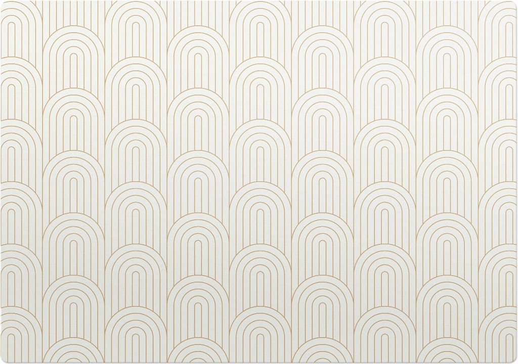 Gewölbtes Retro-Muster – Bodenschutzmatte – Rutschfest – Schutzmatte für Büro – Vinylmatte – Stuhlunterlage –100 x 70 cm