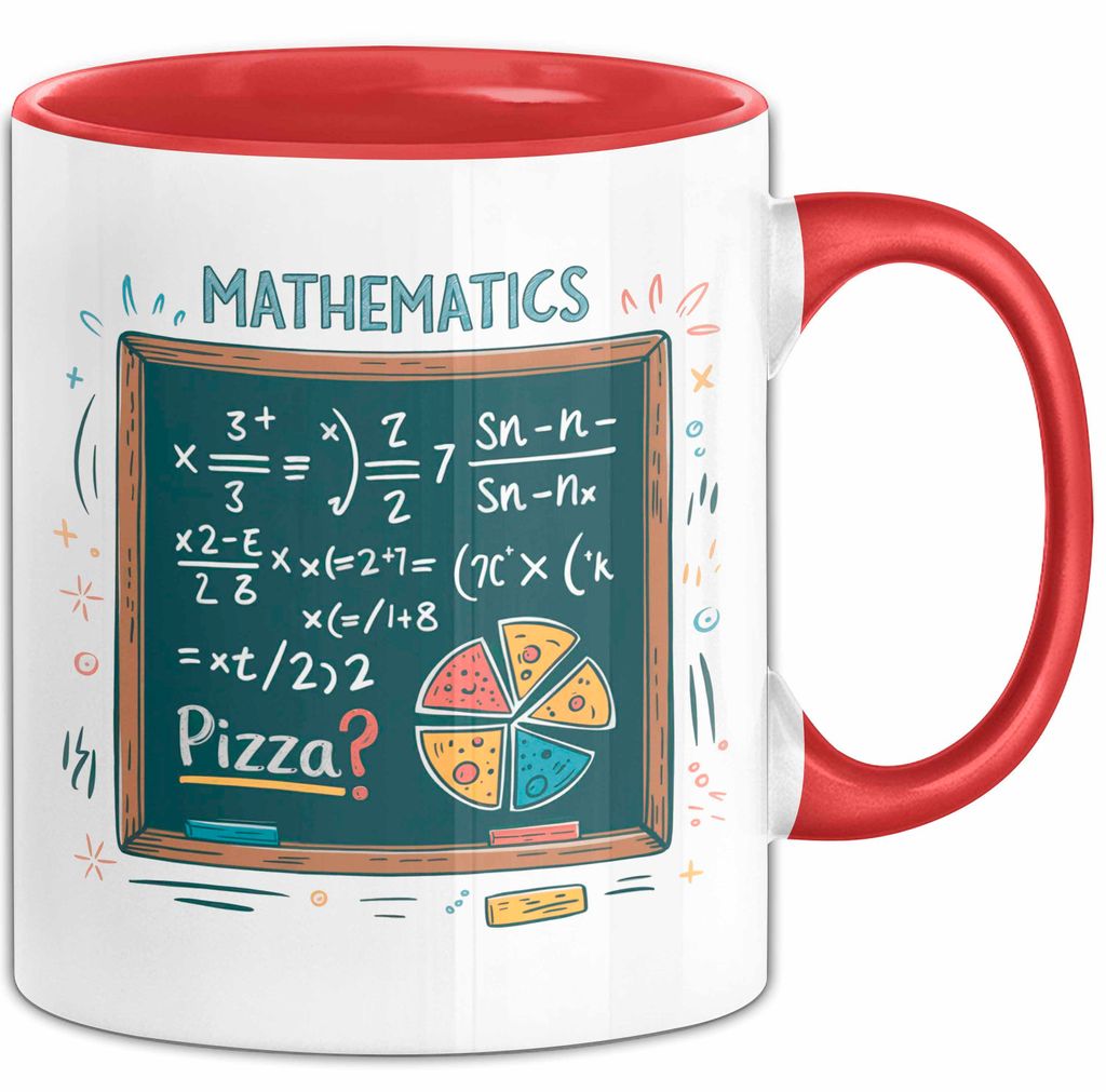 Mathematiker Tasse Geschenk Lustige Geschenkidee Spruch Für Zahlen Liebhaber (Rot)