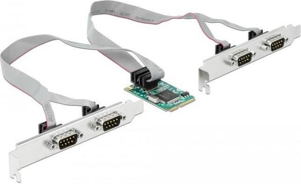 DeLock MiniPCIe I/O PCIe full size 4 x Serial RS-232