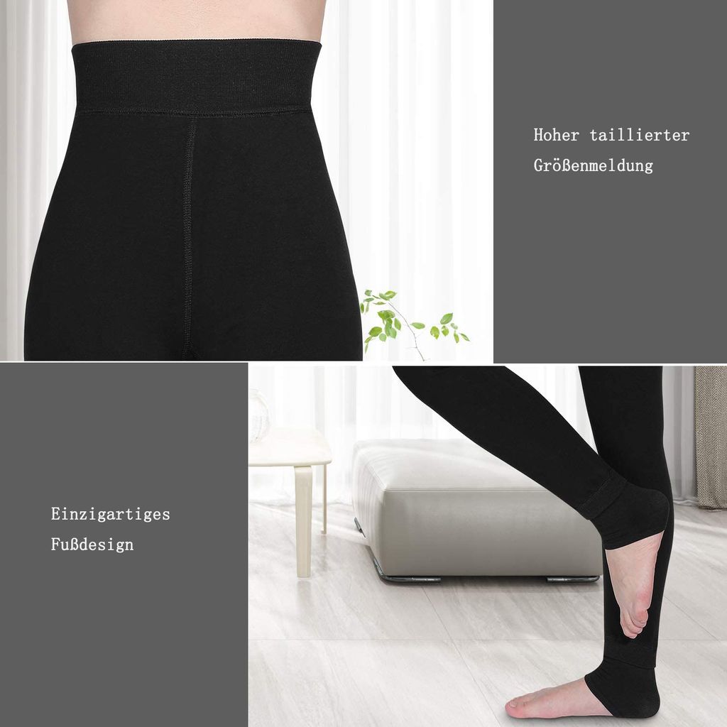 Warme Fleece Leggings Für Damen – Bequeme Winterleggings Mit Schlankmachendem Effekt, Super Dehnbar